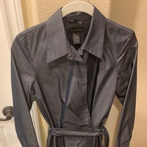 Banana Republic Wrap Dress (Slate Blue)